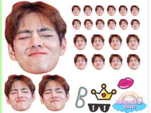 Custom Face Sticker Sheet