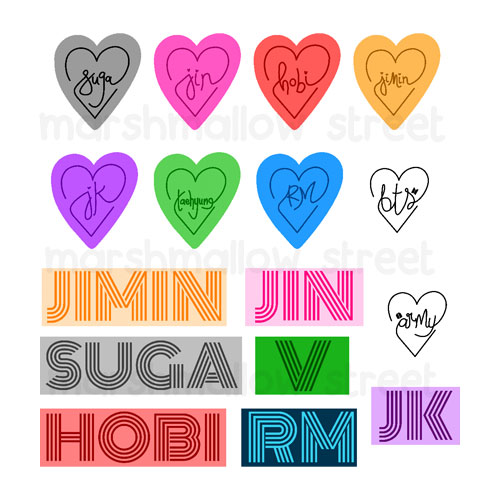 BTS heart names