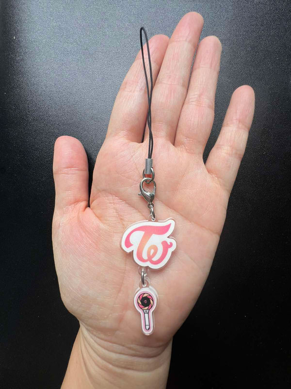Twice logo phone charm