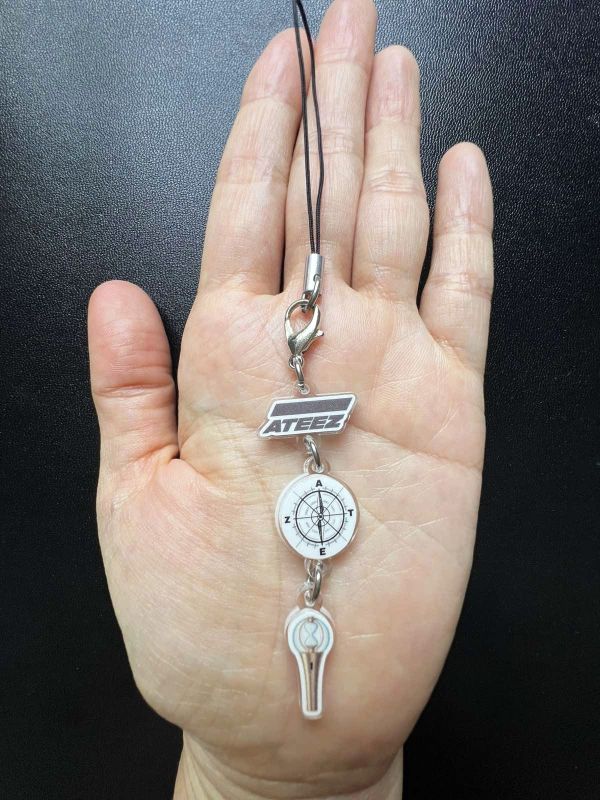 ateez phone charm v2